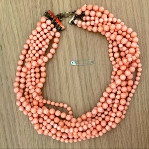 Beaded pink necklace